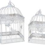 CONJ.2 GAIOLAS METAL COR:BRANCO