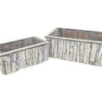 CONJ.2 FLOREIRAS MADEIRA RECT.