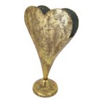SUPORTE CORAÇAO METAL COR:OURO
