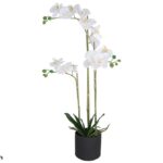 ORQUIDEAS ARTIFICIAL C/VASO X14 COR:BRANCO