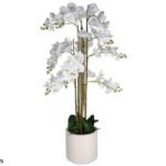 ORQUIDEAS ARTIFICIAL C/VASO X84 COR:BRANCO
