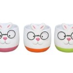 VASO FIGURA COELHO C/OCULOS SORTIDOS