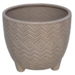 VASO CERAMICA BRISA COR:CASTANHO