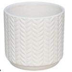 VASO CERAMICA CHIARA COR:BRANCO