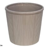VASO CERAMICA JULIETA COR:CASTANHO