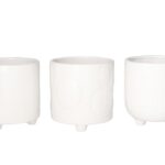 VASO CERAMICA EGAN SORTIDOS COR:BRANCO