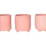 VASO CERAMICA EGAN SORTIDOS COR:ROSA