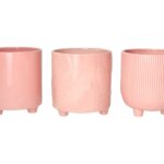VASO CERAMICA EGAN SORTIDOS COR:ROSA