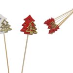 ARVORE NATAL C/PICO 35CM MADEIRA 12UNID COR:SORTIDAS