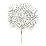 ARTIFICIAL- FOLHA CORAL ESCARCHA DIA.40CM