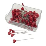 PINS CORAÇAO VERMELHO 144UNID