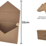 CAIXA ENVELOPE PACK/5UNID COR:KRAFT
