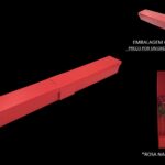 CAIXA PORTA FLOR PACK C/4 UNID COR:VERMELHO