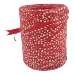 RAFIA ROLO 1.5CMX200MTS C/CORAÇOES COR:VERMELHO