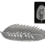 BANDEJA FOLHA RESINA COR:PRATA