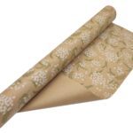 ROLO KRAFT 70CMX50MTS MIMOSA GRAVADO COR:BRANCO