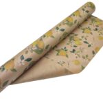 ROLO KRAFT 70CMX50MTS LIMAO GRAVADO COR:AMARELO