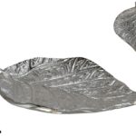 BANDEJA FOLHA NIQUEL COR:PRATA