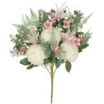 RAMO CRISANTEMOS X12 COR:BRANCO