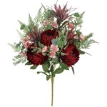 RAMO CRISANTEMOS X12 COR:VERMELHO