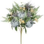 RAMO CRISANTEMOS X12 COR:AZUL