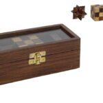 CONJ.3 QUEBRA CABEÇAS MADEIRA