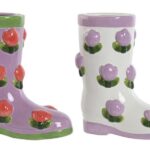 VASO BOTA CERAMICA C/FLOR SORTIDAS