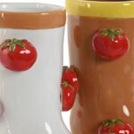 VASO BOTA CERAMICA C/TOMATE SORTIDAS