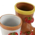 VASO BOTA CERAMICA C/TOMATE SORTIDAS