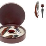 CONJ.4 PÇS INOX VINHO