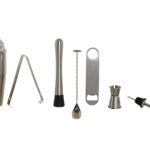 COQUETEL CONJ.9 PC INOX PRATEADO