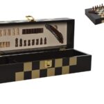 CONJ.3 PC CAIXA P/GARRAFA C/JOGO XADREZ