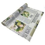 ROLO FIBRA NOTICIAS C/FLORES 51CMX9MT COR:VERDE