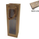 SACO PAPEL C/JANELA C/10UNID COR:KRAFT