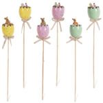 CONJ.3 OVOS ANIMAIS 6.5/28CM RESINA