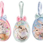 OVO TECIDO C/FIGURAS COELHO