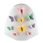 JARRA CERAMICA COM BORBOLETAS