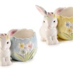 COELHO C/VASO CERAMICA SORTIDOS