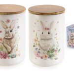 FRASCO CERAMICA C/TAMPA MADEIRA SORTIDOS