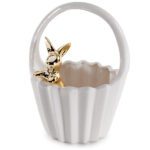 CESTA C/COELHO CERAMICA