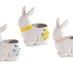 FIGURA COELHO CERAMICA C/FURO SORTIDOS