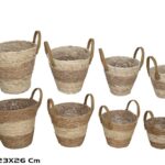 CONJ.4 CESTO FIBRA NATURAL
