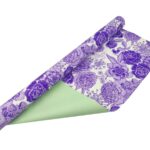 ROLO CELOFANE BICOLOR PEONIA 70CMX25MTS COR:VERDE/LILAS