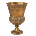 CALICE METAL ENVELHECIDO COR:OURO