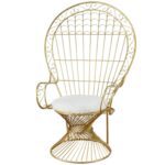 CADEIRA REAL FERRO COR:OURO