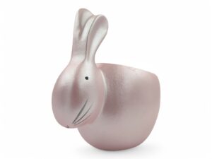 CERAMICA-VASO FIGURA COELHO COR:ROSA