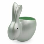 CERAMICA-VASO FIGURA COELHO COR:VERDE MENTA