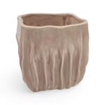 CERAMICA-CUBO RISCAS COR:SAND VIDRADO
