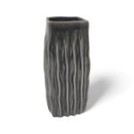 CERAMICA-JARRA RISCAS COR:CINZA VIDRADO