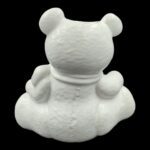 CERAMICA- URSO C/CORAÇAO COR:BRANCO VIDRADO